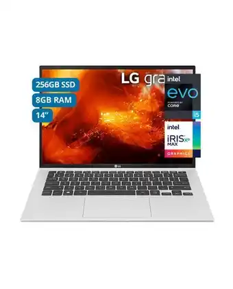 Tiendas EFE Laptop lg gram 14' ci5 11th 8gb 256gb ssd 14z90p-s oferta
