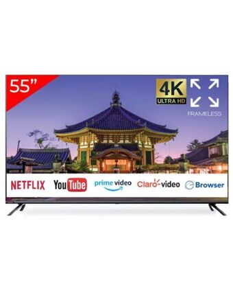 Tiendas EFE Aiwa tv led frameless 55' 4k smart linux aw55b4kf oferta