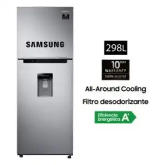 Carsa Refrigeradora samsung rt29k571js8 298l plata oferta