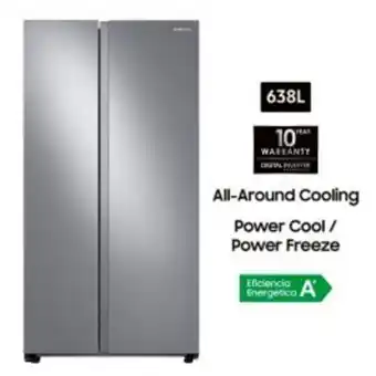 Carsa Refrigeradora samsung 638l rs64t5b00s9/pe oferta