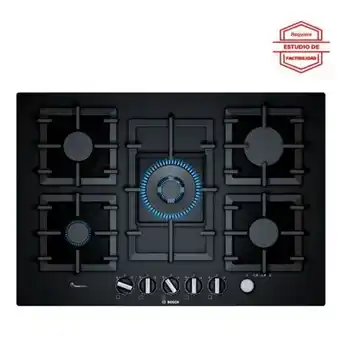 Hiraoka Cocina a gas empotrable bosch ppq7a6m90v 5 hornillas oferta