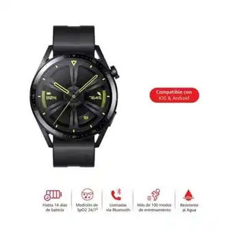 Hiraoka Reloj smart huawei watch gt3 jupiter b19s 46mm negro oferta