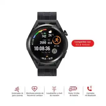 Hiraoka Reloj smart huawei watch gt runner b19s negro oferta