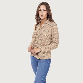 Mentha & Chocolate Blusa delia print oferta