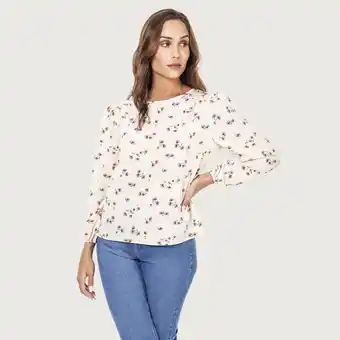 Mentha & Chocolate Blusa demi print oferta