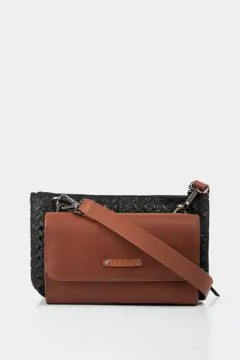 Vélez Morral safi de cuero para mujer grabado placa rattan oferta
