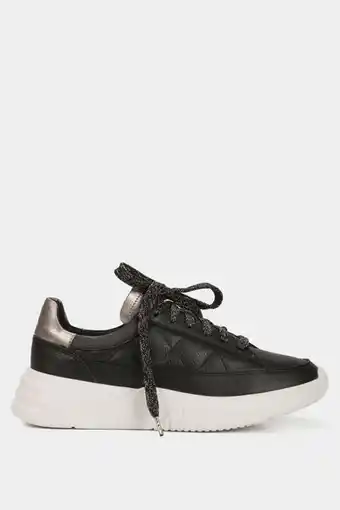 Vélez Zapatilla deportiva larisa de cuero para mujer contrastes de color oferta