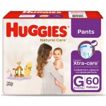 Mifarma Pañales huggies natural care pants talla g - paquete 60 un oferta