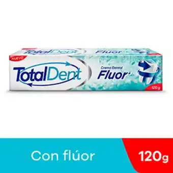 Mifarma Crema dental totaldent flúor - tubo 120 g oferta