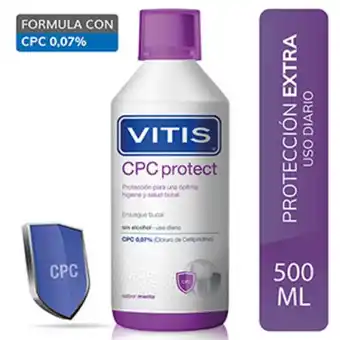 Mifarma Colutorio vitis cpc protect enjuague bucal - frasco 500 ml oferta