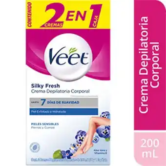 Mifarma Crema depilatoria veet piel sensible - caja 2 un oferta