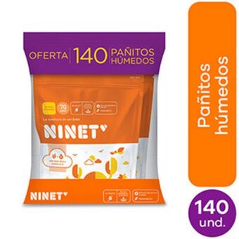 Mifarma Toallas húmedas ninet - pack 140 un oferta