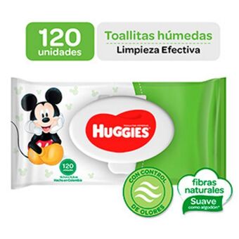 Mifarma Toallitas húmedas huggies limpieza efectiva - bolsa 120 un oferta