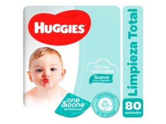 Mifarma Toalla húmeda huggies one&done - bolsa 80 un oferta