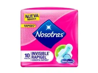 Mifarma Toallas higiénicas invisible rapigel nosotras - bolsa 10 un oferta
