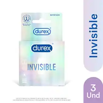 Mifarma Preservativos durex invisible - caja 3 un oferta