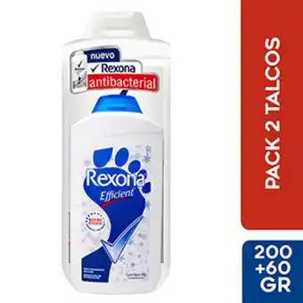 Mifarma Pack talco desodorante rexona efficient - pack 2 un oferta