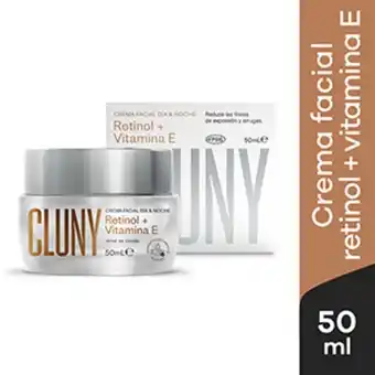 Mifarma Crema facial cluny día & noche retinol + vitamina e- pote 50 ml oferta