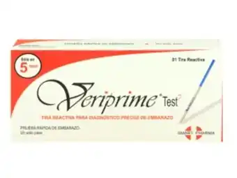 Mifarma Test de embarazo veriprime tira reactiva - caja 1 un oferta