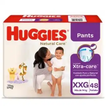 Mifarma Pañales huggies natural care pants talla xxg - paquete 48 un oferta