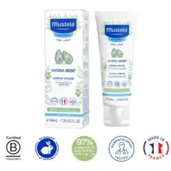 Mifarma Crema facial hydra bebé mustela - frasco 40 ml oferta