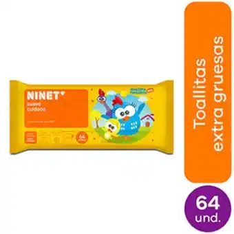 Mifarma Toallitas húmedas ninet gallina pintadita - bolsa 64 un oferta