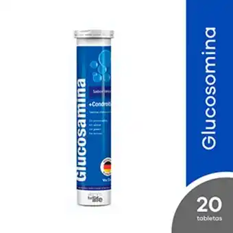 Vitamins for life glucosamina + condroitina tableta efervescente sabor limón