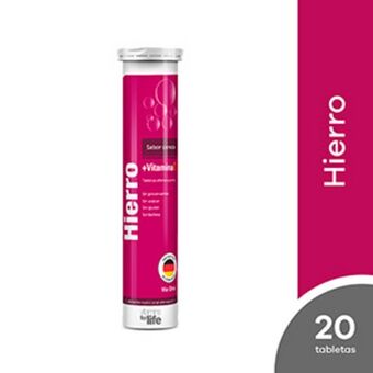 Mifarma Hierro + vitamina c vitamins for life tableta efervescente sabor cereza oferta
