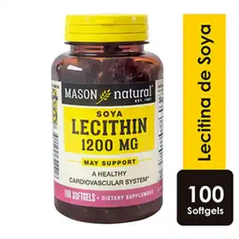 Lecithin soya 1200mg cápsula blanda