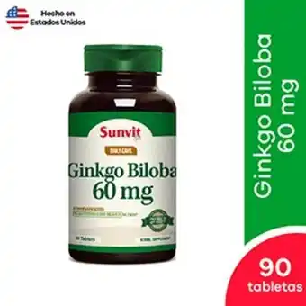 Mifarma Ginkgo biloba 60mg tabletas - frasco 90 un oferta
