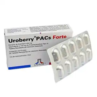 Mifarma Uroberry pacs forte tableta recubierta de liberación retardada oferta