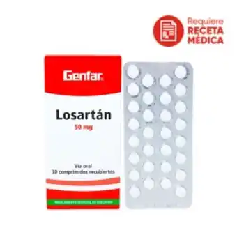 Mifarma Losartan 50mg comprimido recubierto genfar - caja 30 un oferta