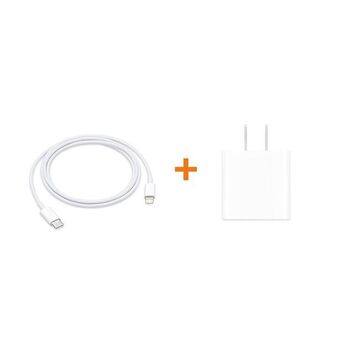 iShop Cable usb-c a lighting (1m) + adaptador usb-c 20w exclusivo online oferta