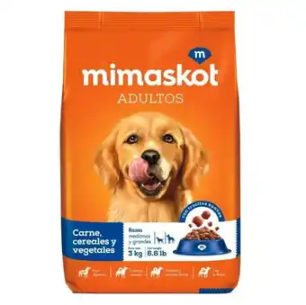 Tottus Alimento para perros adultos mimaskot razas medianas y grandes carne 3kg oferta