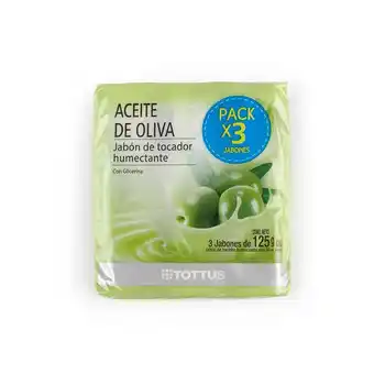 Tottus Jabon de tocador oliva 125 gr oferta