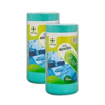 Tottus Combo paño microfibra polvo rollo oferta