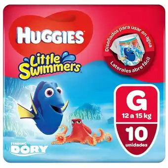 Tottus Calzón desechable huggies little swimmers g 10 unidades oferta