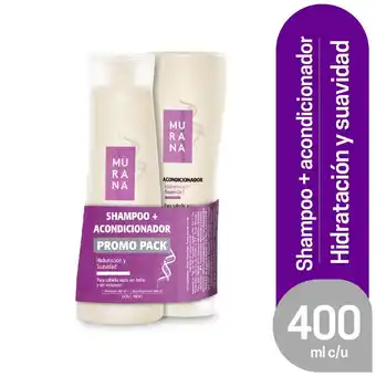 Tottus Promo pack sh 400ml + ac 400ml hidra y suav murana oferta