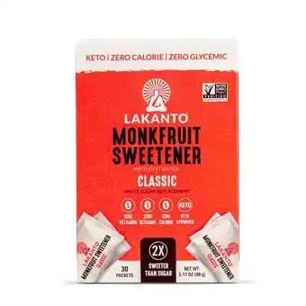 Tottus Lakanto endulzante clasico 30x3gr oferta