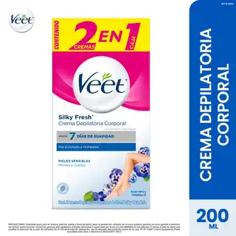 Tottus Crema depilatoria corporal piel sensible oferta