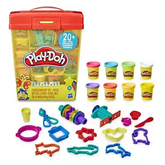 Tottus Play-doh - gran set de actividades con más de 20 herramientas, caja para guardar y 8 colores play-doh no tóxicos oferta