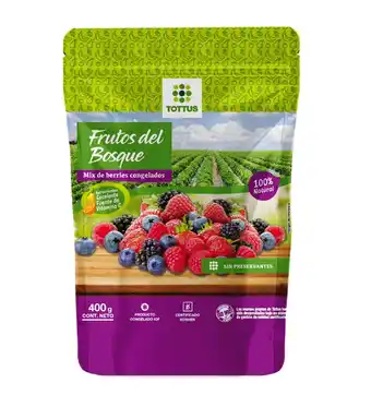 Tottus Frutos del bosque mix berries congelados oferta
