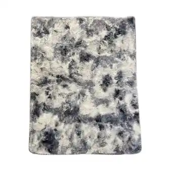 Tottus Alfombra pelo largo gris 150x200cm oferta