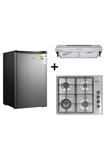 Tiendas EFE Tricombo klimatic: cocina empotrable cekt600pro + campana lineal ck601ix + frigobar fresko oferta