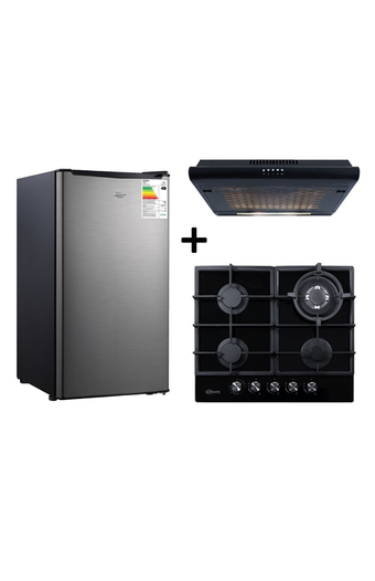 Tiendas EFE Tricombo klimatic: cocina empotrable trevi 60 + campana lineal iwh101nem + frigobar piccolo oferta