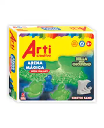 Tiendas EFE Arti creatvo arena magica- glow in the dark- sea l oferta