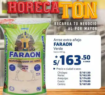 Makro Arroz extra faraon 50kg oferta
