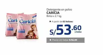 Makro Detergente en polvo caricia oferta