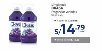 Makro Limpiadores dkasa 4 l oferta