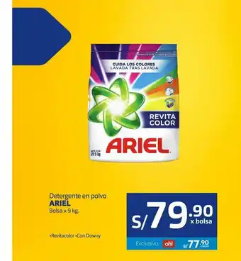 Makro Detergente en polvo ariel 9 kg oferta